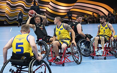 Invictus Games 2023 Rollstuhl Basketball Ukraine vs. Team Unconquerid 1