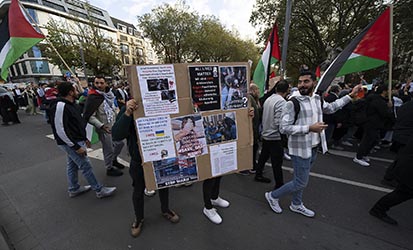 Pro Palästinensische Demonstration in Düsseldorf