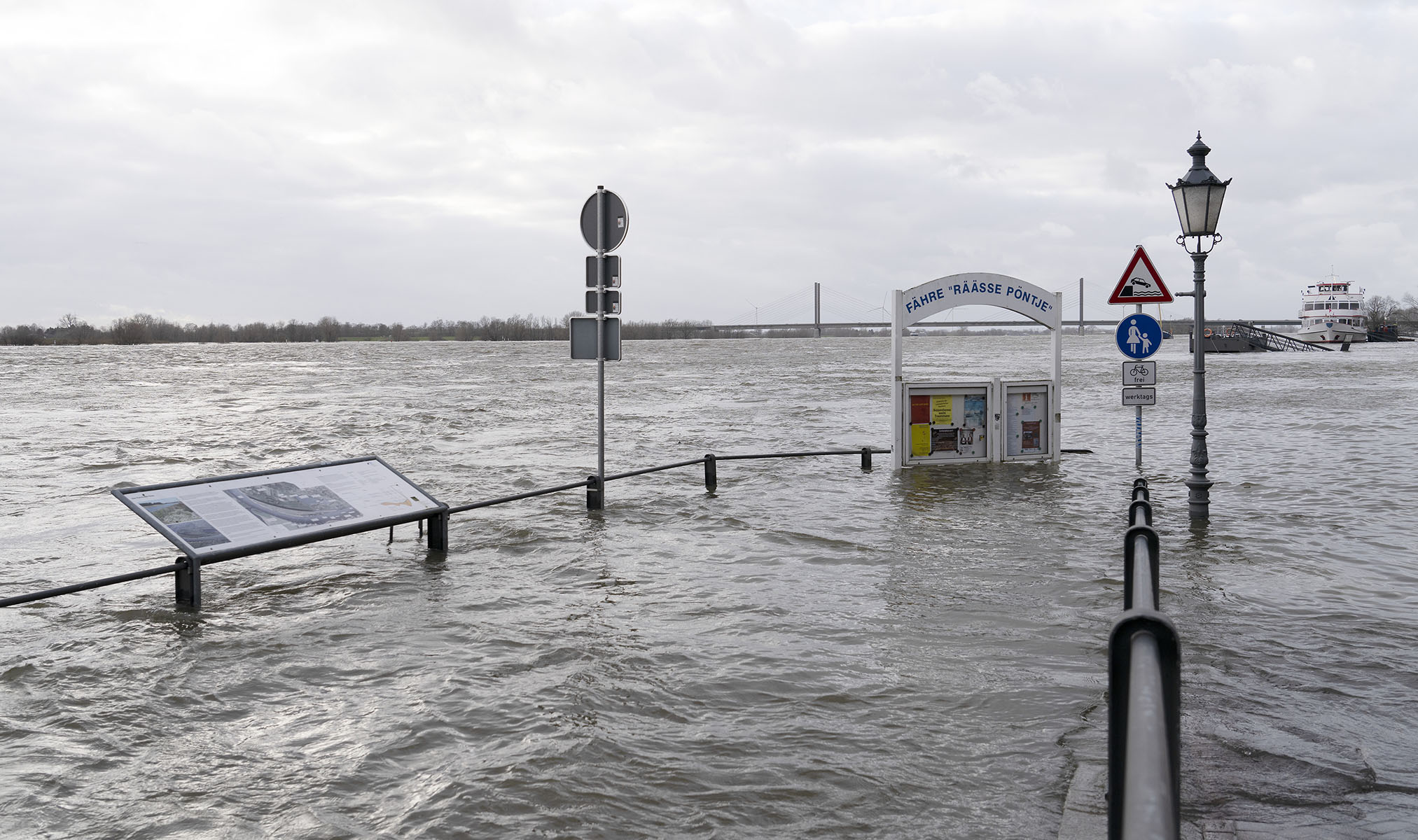 Hochwasser am Niederrhein