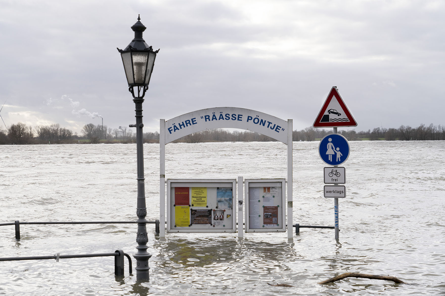 Hochwasser am Niederrhein