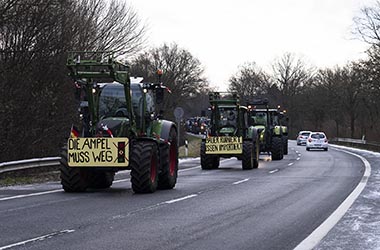 Bauernprotest am Niederrhein