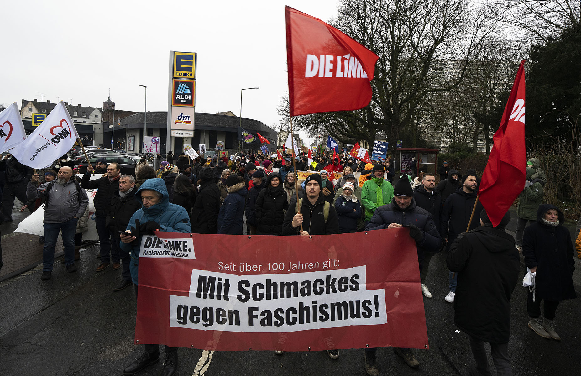 Gegendemonstration zu einer AFD Veranstaltung in Duisburg-Homberg