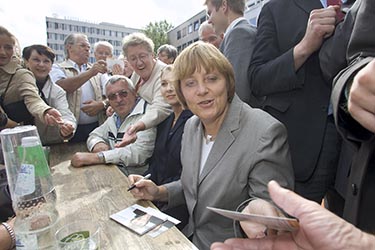 Kommunalwahlkampf NRW Angela Merkel in Bochum