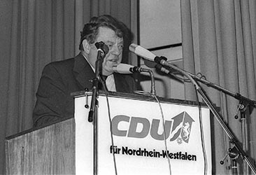 Kanzlerkandidat der CDU/CSU Franz Josef Strau&szlig; in Wesel